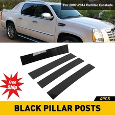 For 2007-14 Cadillac Escalade/ESV/EXT SUV 4PC Glossy Posts Pillar Door Trim New