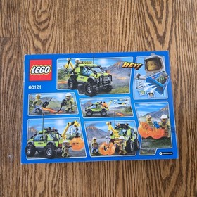 Year 2016 Lego City 60121 - VOLCANO EXPLORATION TRUCK with Adventurer and Worker