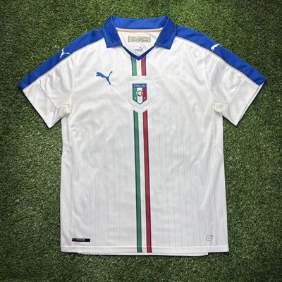2016 Italy Italia Jersey Shirt Kit Puma White Away Uefa Euro Italian Large L