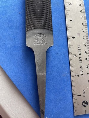 Nicholson Superior Half Round Milled Tooth File 17  Standard Made In USA