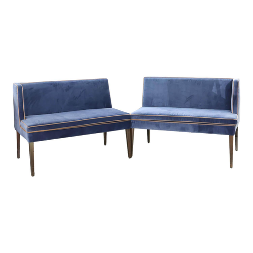 Christine Kröncke 2er Set Bank CK Dinegra CK400.40 Bezug Allure Velvet Blau - Bild 1 von 6