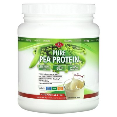 Olympian Labs Pea Protein Powder, Unflavored - 25g of 14.33 Ounce (Pack 1) 