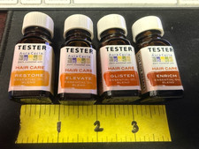 4 Tester Mini-Aura Cacia Essential Oils,Elevate,Enrich,Restore,Glisten HairCare