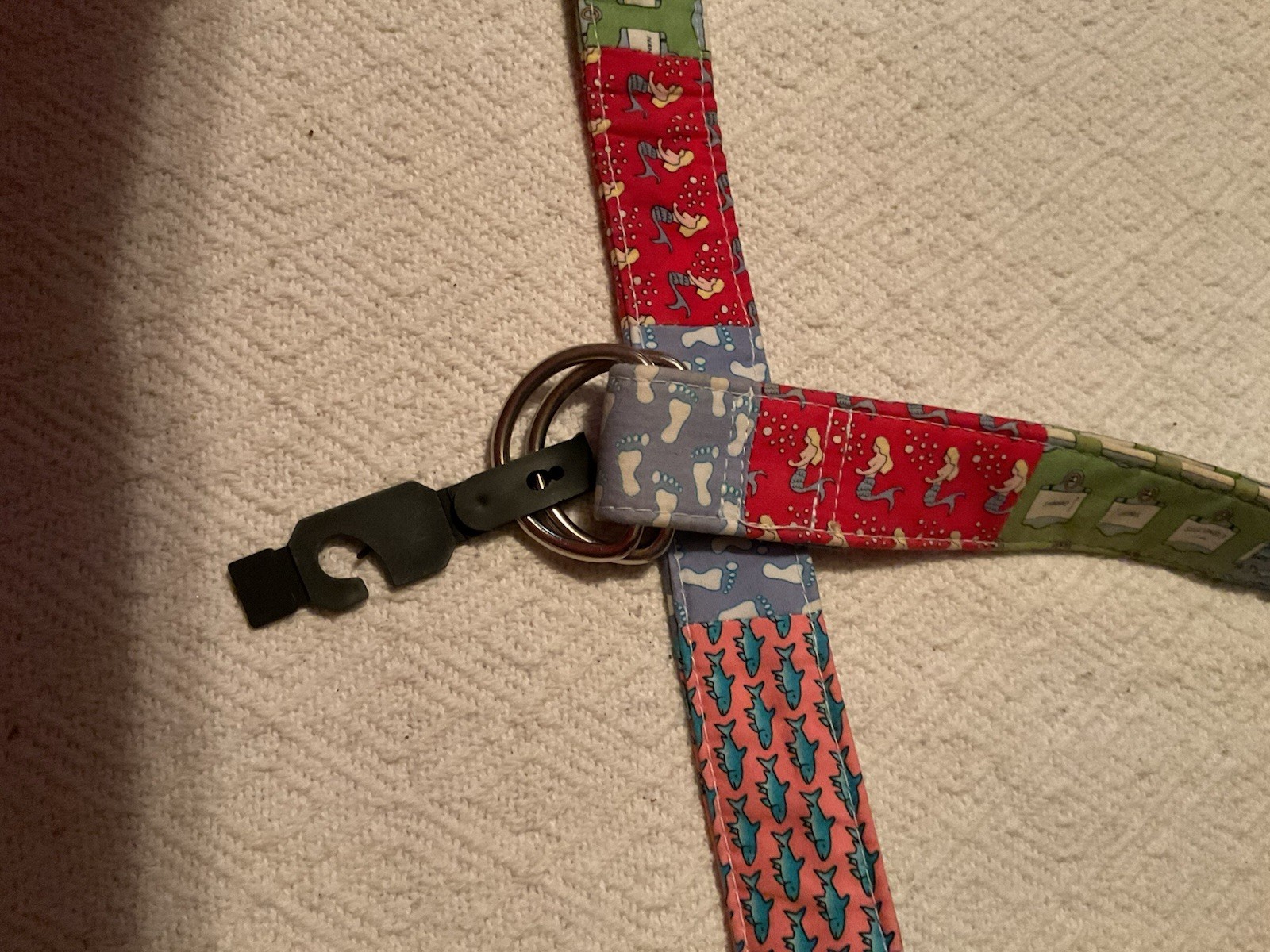 Vineyard Vines Patchwork Belt Silver Loops by She… - image 2