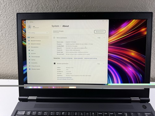 LENOVO THINKPAD P15 GEN 1 | CORE I7-10850H 512GB 16GB RAM WIN 11 NVIDIA T1000 - Afbeelding 2 van 18
