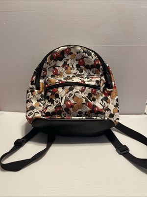Disney Bioworld Mickey Mouse 9x10x3.5 In Mini Backpack Top Handle Zip Close