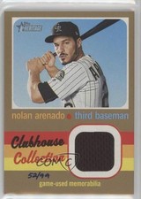 2020 Topps Heritage Clubhouse Collection Relics Gold 52/99 Nolan Arenado 0u7