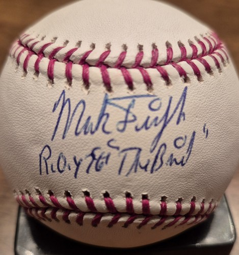 Mark Fidrych Signed Mlb Baseball With The Bird ROY 76 MLB/TRI STAR HOLOGRAMS - Picture 1 of 3