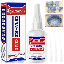 Ceramic Glue, Best Super Clear Glue for Porcelain, Pottery and China Repair, Foo