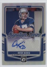 2024 Panini Donruss Optic Signature Series Holo Dave Krieg #SSH-DKG Auto 1o2i