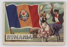 1956 Topps Flags of the World Romania Rumania #31 0l4h