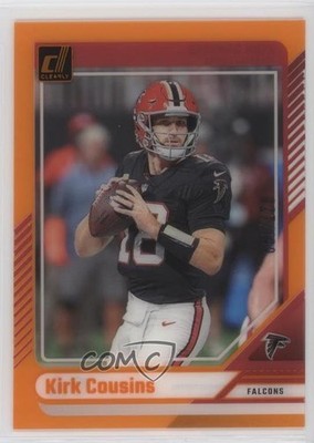 2024 Panini Clearly Donruss Orange 27/199 Kirk Cousins #3 1fa4