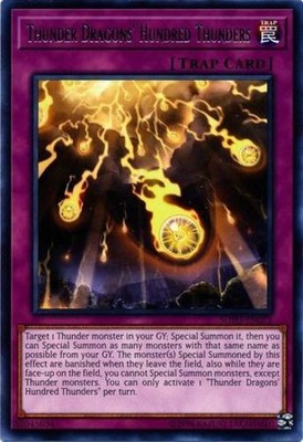 3 x Thunder Dragons' Hundred Thunders - SOFU-EN072 - Rare - Unlimited Edition Ne