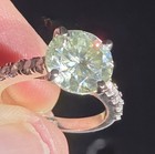 *CERTIFIED* STUNNING 4.75 CT OFF WHITE NATURAL HPHT DIAMOND RING WITH ACCENTS 7 — photo 7