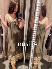 ZARA NEW WOMAN MIDI STRAPPY LACE SLIP DRESS ECRU KHAKI XS-XXL 7200/304/071