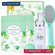 Gift Baskets for Women, Eleanore's Diary 4pcs Tea Tree Foot Soak Set-Suit for Dr