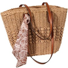 Beach Bags for Women - Large Straw Beach Bag, Woven Beach Tote Bag Shoulder H...