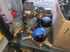 Mechanical Water Meter US Gallon - Used, brands Recordall, Badger, Neptune S5.4