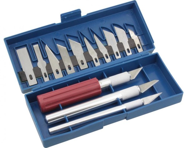 Designer Messer / Skalpell Set 13-Teilig, FüR Z.B. Modellbau, Schnitzerei, Etc.-image