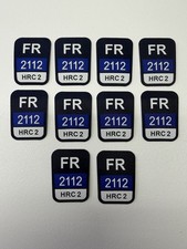 FR Replacement Patch Lot of 10 iron-On Flame Resistant Tags  HRC2 2112