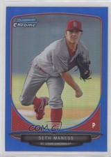 2013 Bowman Prospects Chrome Blue Refractor 77/250 Seth Maness #BCP64 md3
