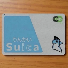 ¥500 Balance Rinkai Suica Prepaid IC Transit Card Dolphin Rinkaru Ships From US