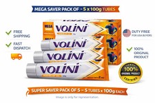 Volini Pain Relief Gel 100g x 5 Muscle Joint Neck Back Ache Support EXP 01-2027