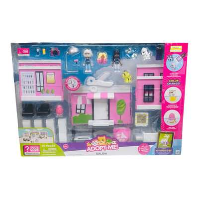 Jazwares ADOPT ME! Pet Salon Deluxe Playset 28 Piece Set Age 6+ Kids Figurines