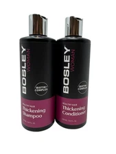 Bosley WOMAN Healthy Hair Thickening Shampoo and Conditioner 8.5 oz With Biotin+