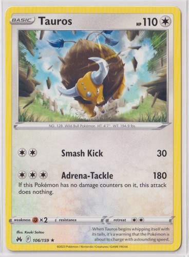 Pokemon Crown Zenith - 106/159 Tauros