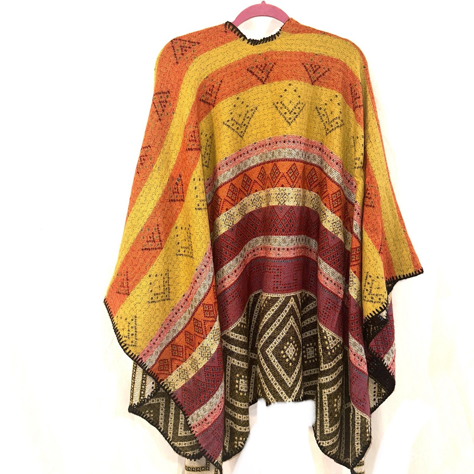 Aztec Multicolor Geometric Pattern Reversible Wom… - image 8