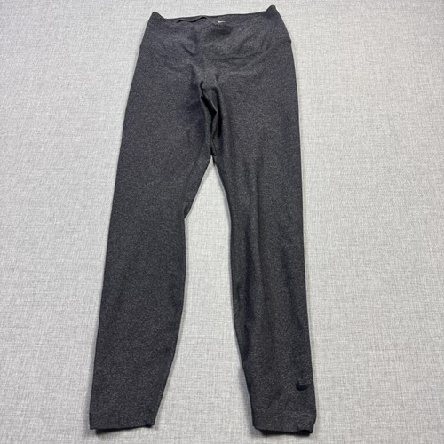 Nike Leggings Donna Grigio Medio Maculato Dri-FIT Caviglia Traspirante Elasticizzato - Foto 1 di 11
