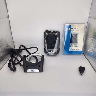 HP Ipaq h5450 Pocket PC Handheld PDA Battery Case Stand Stylus Untested
