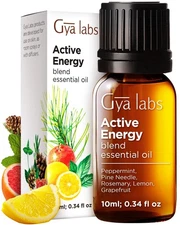Gya Labs Active Energy Essential Oils Blends - 0.34 Fl Oz - for Diffuser, Hom...