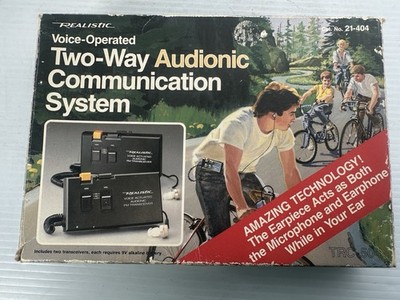 Vintage Realistic Voice-Operated Two-Way Audionic Communication System TRC-504