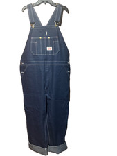 NWOT Round House Bib Overalls Men's 40x32 Dark Wash