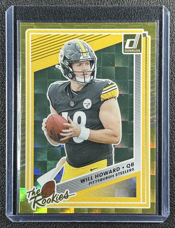 WILL HOWARD 2025 PANINI DONRUSS #10 ROOKIE THE ROOKIES RC STEELERS