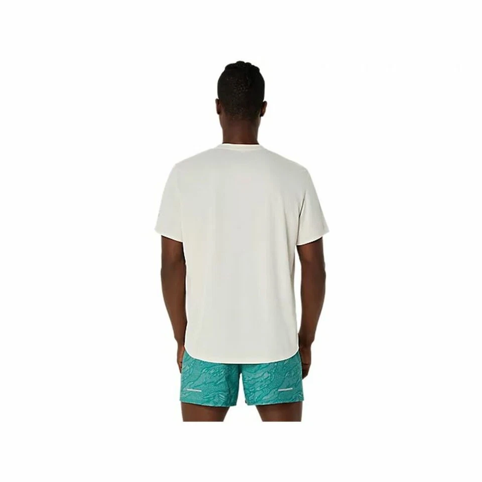 Maglia a Maniche Corte Uomo Asics Fujitrail Logo Ss Top Bianco - Immagine 2 di 4