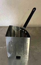 Stainless Steel Pasta Cooker Inset Strainer Wedge pot