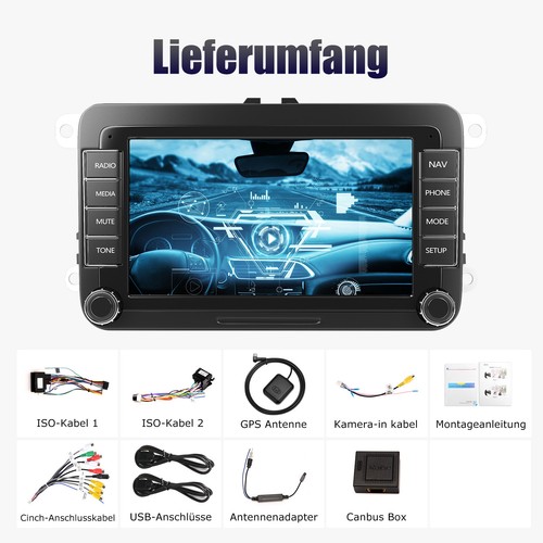 7" 2+32G KAM+ Carplay Android 13 Autoradio GPS Navi Per VW GOLF 5 6 Passat Polo - Foto 17 di 17