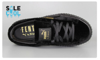 Puma Womens Rihanna Fenty Black Casual Shoes Sneakers 364466-01 | eBay
