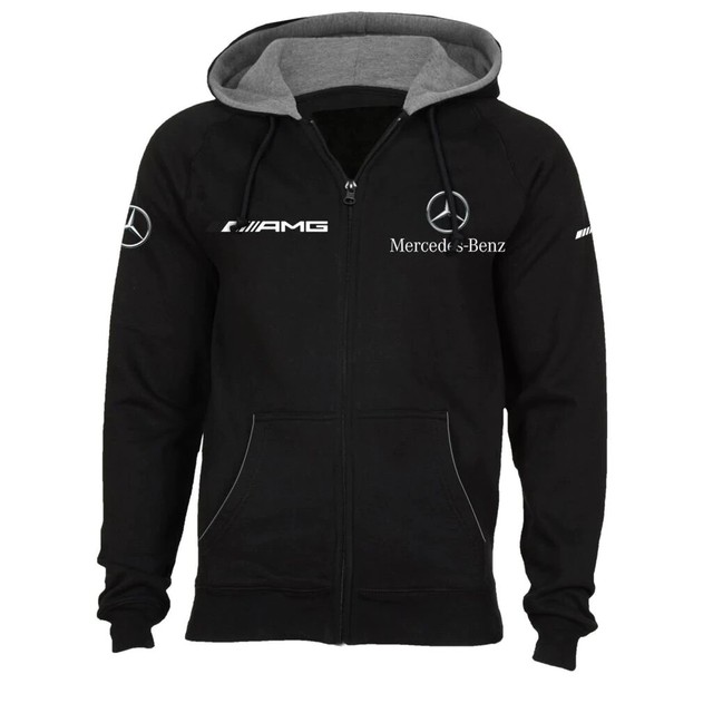 Mercedes Benz Hoodie AMG Car Moto Hooded Jumper size L | eBay