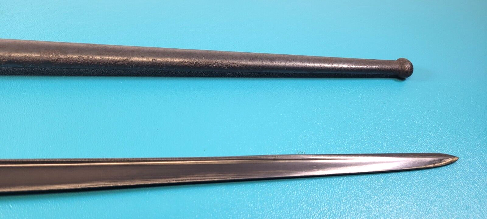 Belgium Model 1916 /35 Gendarmerie Rifle Bayonet T-Back Blade + Scabbard & Frog