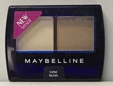 4  Maybelline Expert Eyes Hypoallergenic Eye Shadow Duo KNITTED NEUTRAL 0.12 oz