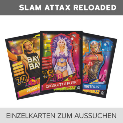 WWE Slam Attax Reloaded Trading Cards Karten 1- 250 zum aussuchen