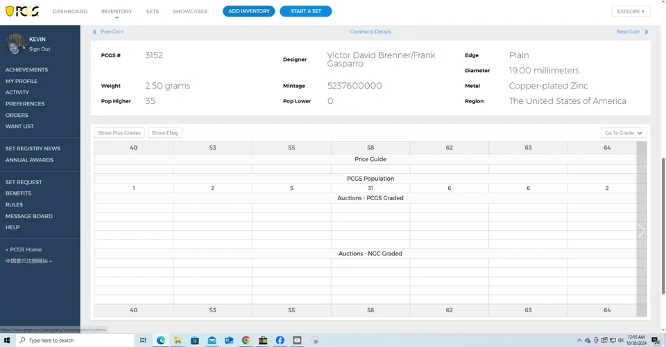 Ultra Rare 1999 U.S. 1C Cent Uncirculated PGCS Damage Error Penny - Scarce !!! - Image 4 of 4