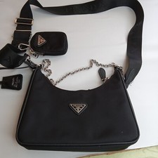 Prada Re-Edition 2005 Women's Shoulder Bag Crossbody Set Tessuto Small 7x8.5"  