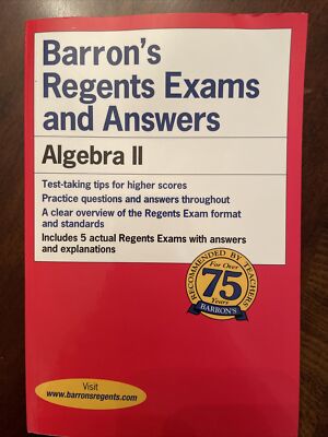 Baron’s Regents exams And Answers Algebra Il | eBay
