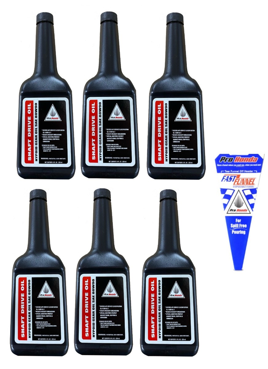 6 Pack OEM Honda Shaft Drive Oil Differential Gear Oil 80W90 08208