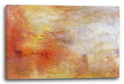 Kunstdruck William Turner - Sun Setting over a Lake
